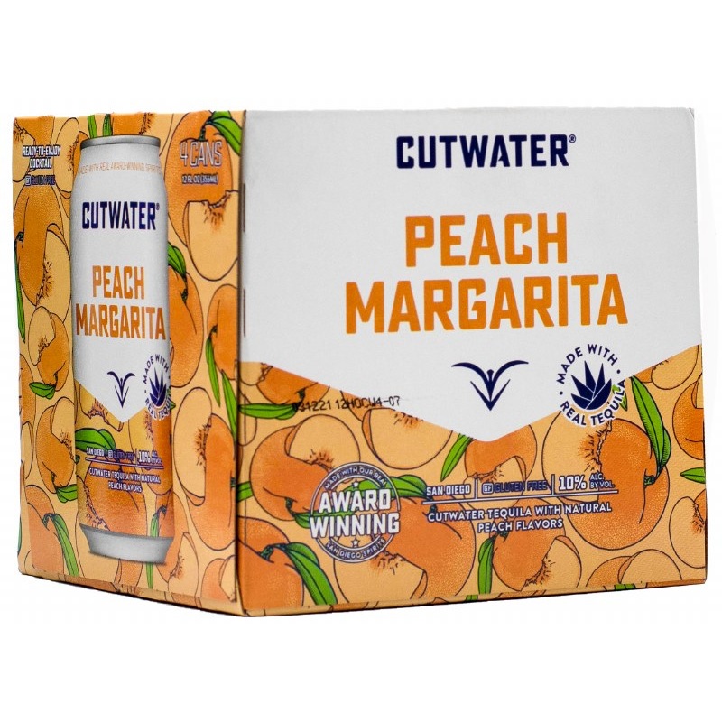 Cutwater Peach Margarita 4pk 355mL