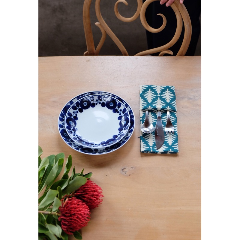 Hakusan Bloom Wreath Plate Extra Large 23.5cm