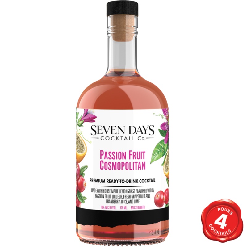 Seven Days Cocktail Passion Fruit Cosmopolitan 375 ml