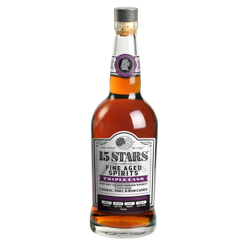 15 Stars Batch 001 Triple Cask Fine Aged Kentucky Straight Bourbon Whiskey