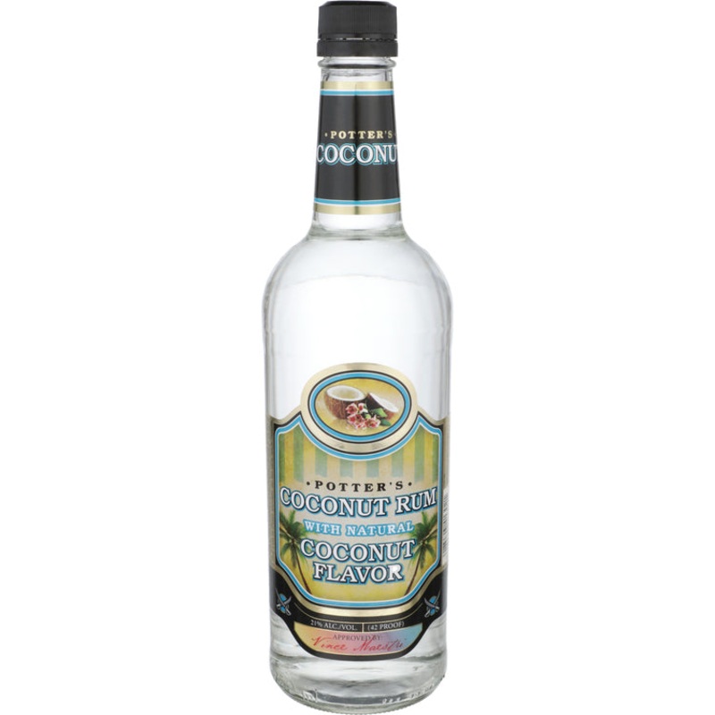 Potter'S Coconut Flavored Rum 42 750Ml