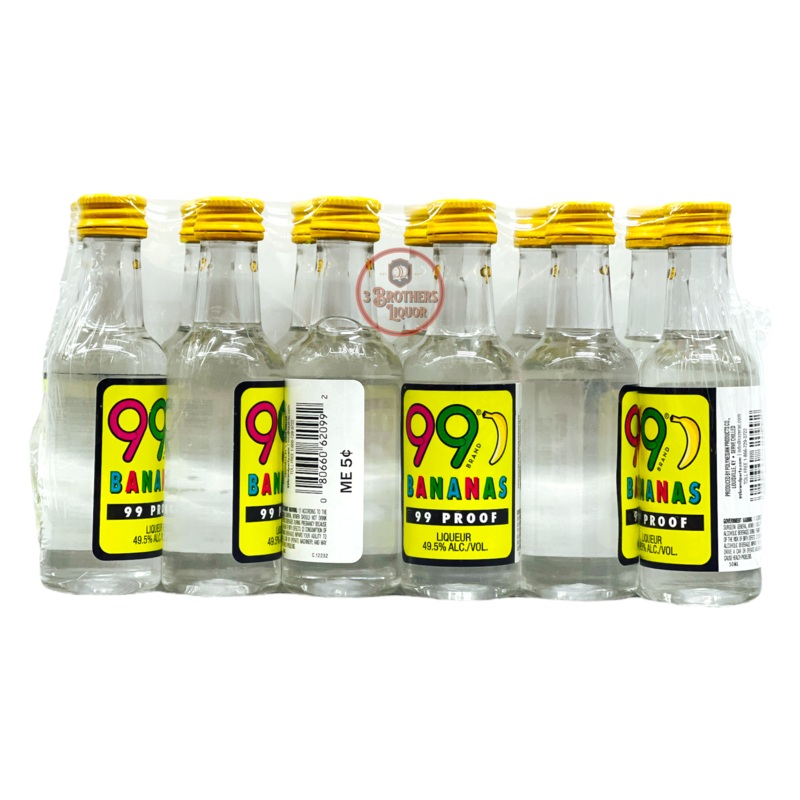 99 Brand Bananas Liqueur Sleeve Shooters (50ML x 12)