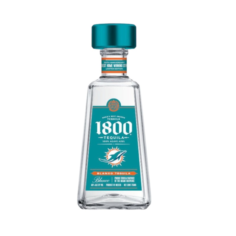 1800 Miami Dolphins Blanco Tequila | Commemorate 2024 Limited Edition