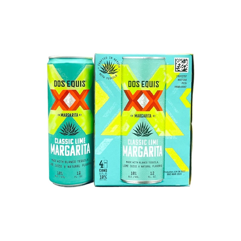 Dos Equis XX Classic Lime Margarita (4PK of 12oz Cans)