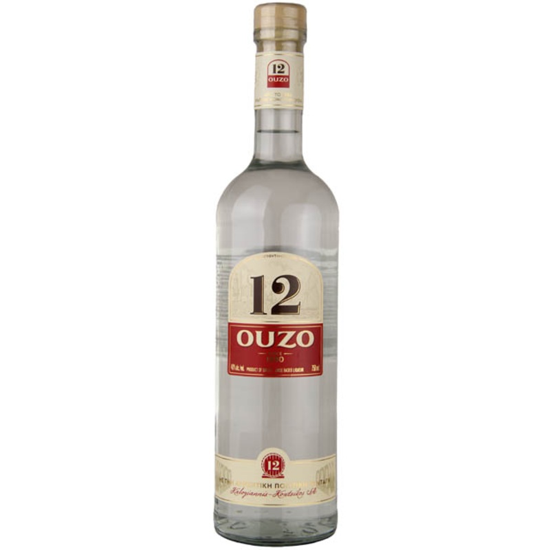 12 OUZO 750ml.