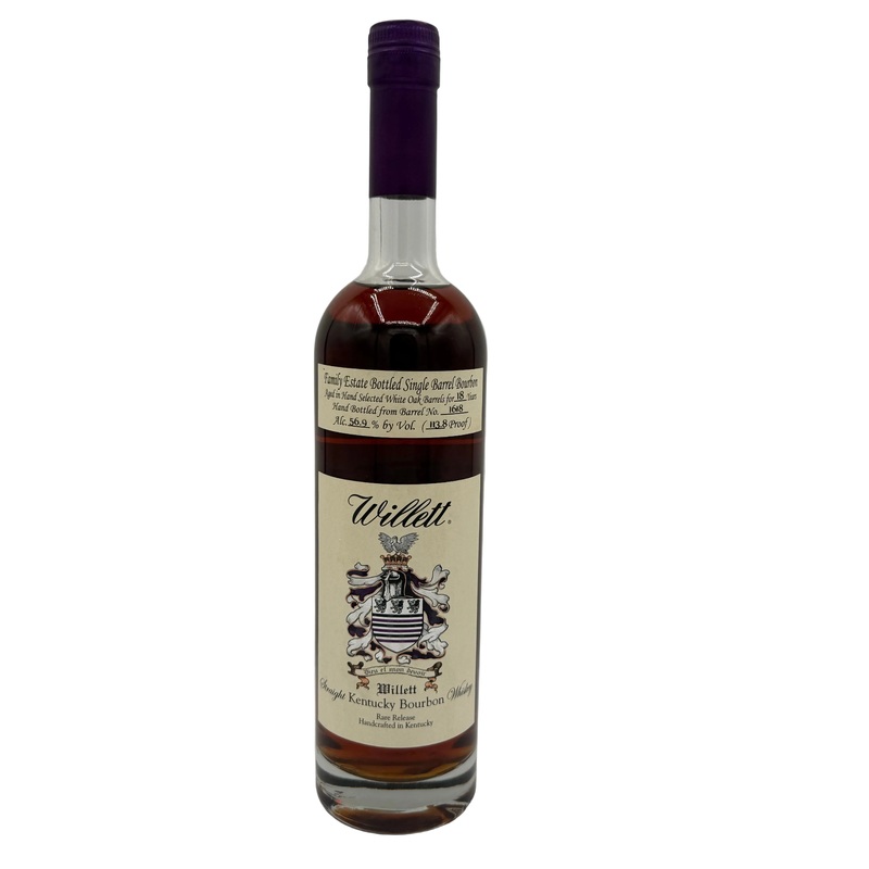 Willett Family Estate Single Barrel Bourbon 18 Year Old #1618 113.8 Proof Cobra Kai Pick