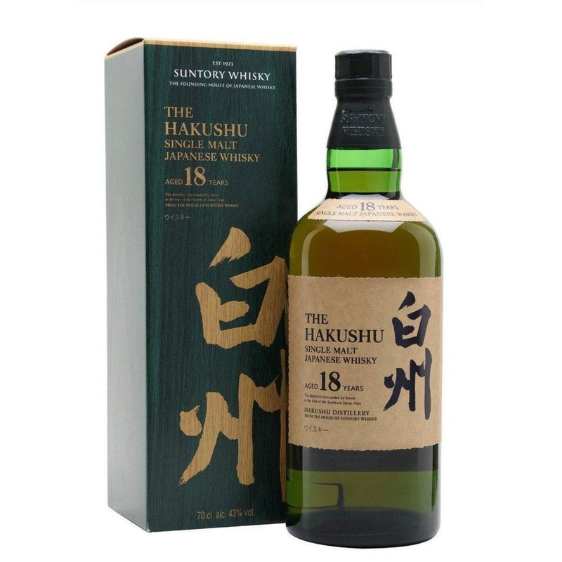 Hakushu 18 Year Single Malt Japanese Whisky 700ml