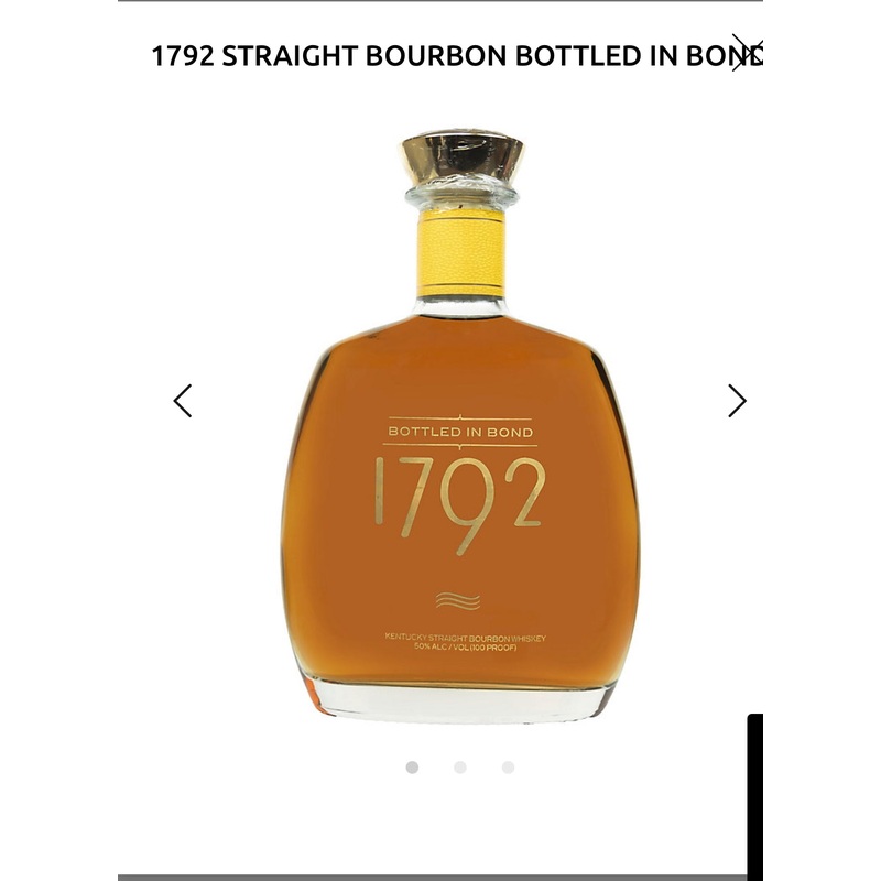 1792 Straight Bourbon Bottled In Bond 100