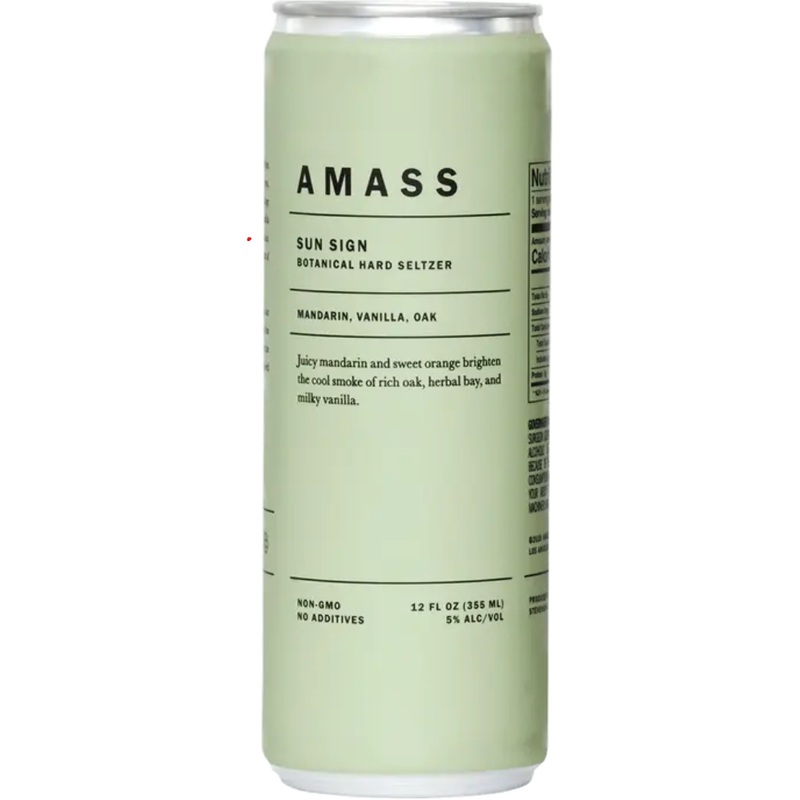 Amass Sun Sign Mandarin, Vanilla, Oak Cans