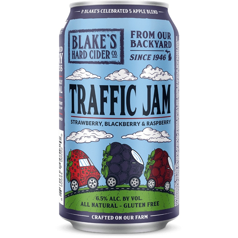 (24pk cans)-Blake's "Triple Jam Hard Cider, Michigan, USA (12oz)