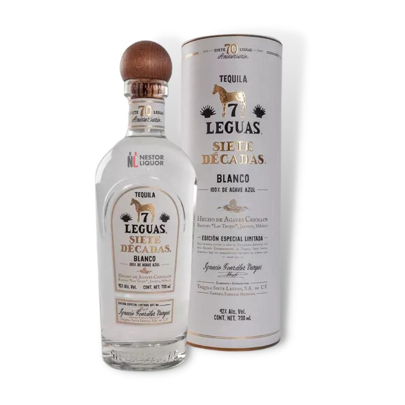 Siete Leguas 'Siete Decadas' Blanco Tequila 700ml