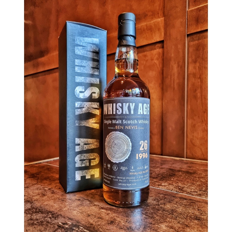 Whisky AGE No.008 Ben Nevis 1996/2022 26yo, Refill Butt, 49.9%