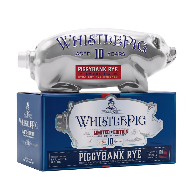 WhistlePig America's 250th Anniversary Piggybank Rye 10 Year Limited Edition