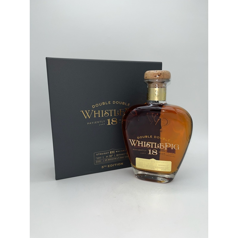 WhistlePig Double Double Malt 18 Year Old 5th Edition Straight Rye Whiskey 750ml