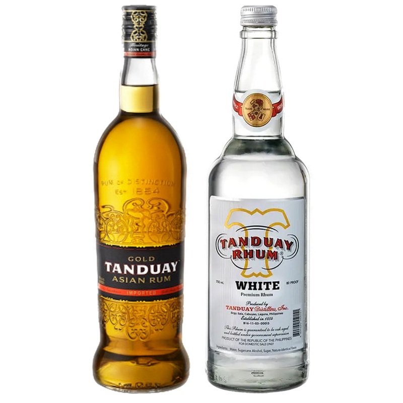 Tanduay Asian Gold Rum & Tanduay White Rum Bundle