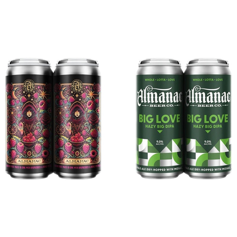 Almanac Alchemist Ambrosia Can 24 Pack & Almanac Big Love Hazy Double IPA Can 24 Pack Bundle