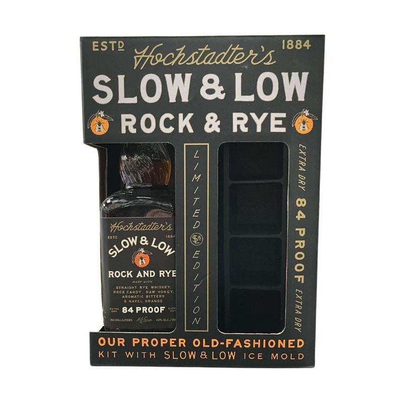 Hochstadter's Slow & Low Rock and Rye w/ Ice Mold Gift Set