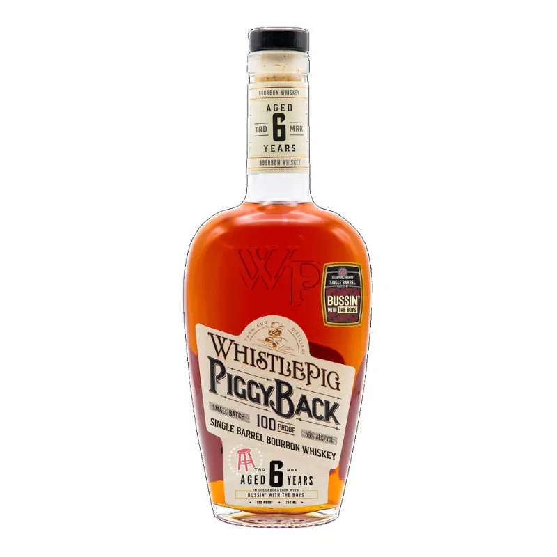 WhistlePig Piggyback 6 Year Single Barrel Barstool Sports 'Bussin with The Boys' Bourbon