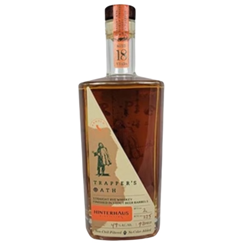 Hinterhaus Distilling Trapper's Oath Extra Aged Rye Whiskey