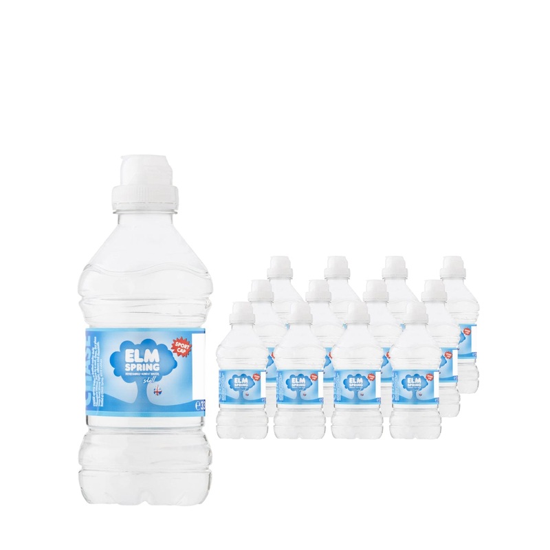 Elm Spring Still Mineral Sports Cap Bottle Water Multipack, 24 x 330 ml