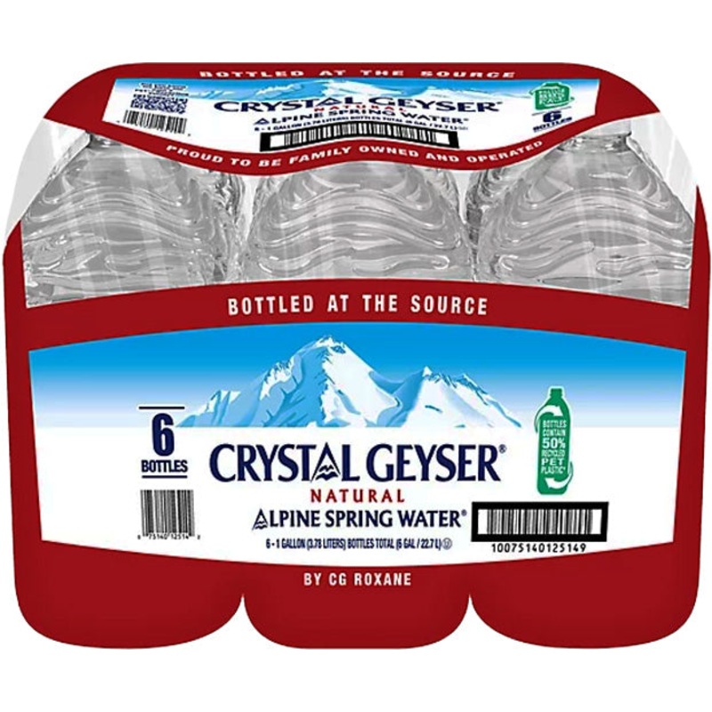 Crystal Geyser Water 1 Gallon 6pk (IN STORE PICKUP ONLY)