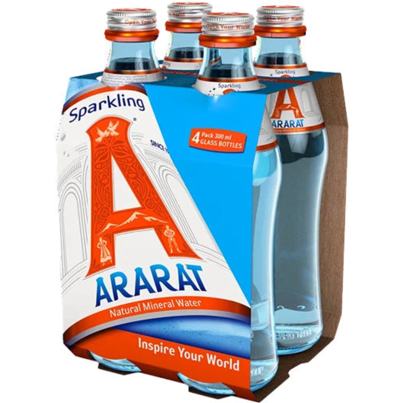Ararat (BLUE) Sparkling Mineral Water 4pk