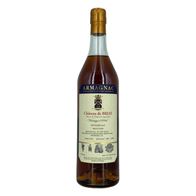 Chateau de BRIAT 'Vintage 1994' Armagnac 750 ML