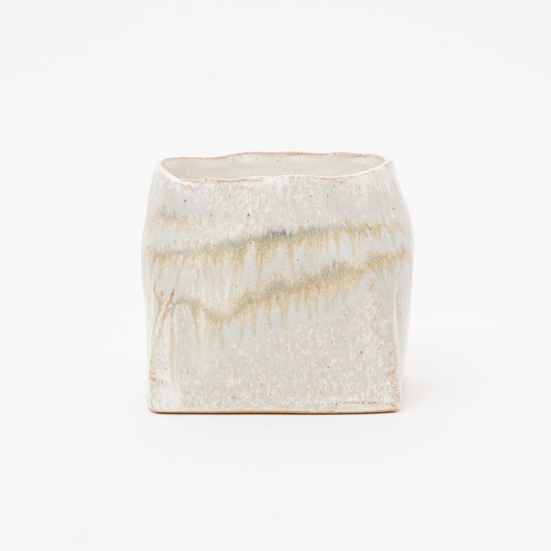 Handmade Wabi-Sabi Square Ikebana Vase