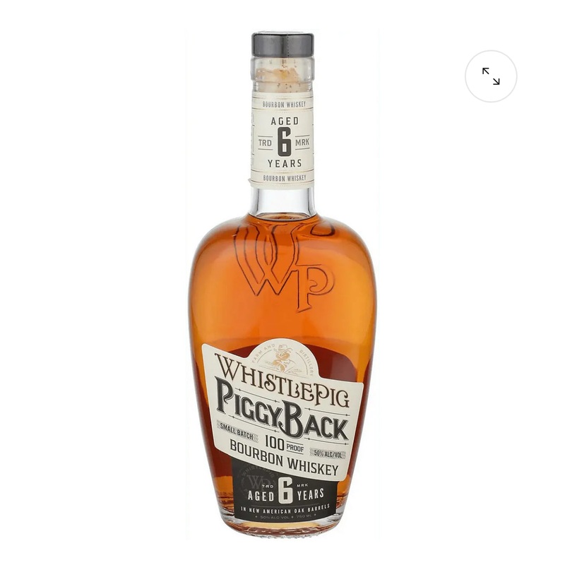 Whistlepig Bourbon Piggyback In New American Oak Barrels 6 Yr 100